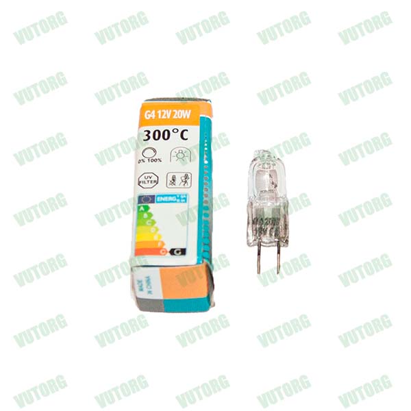 Лампа духовки G4 12В 20Вт 300°C Whirlpool 484000000983